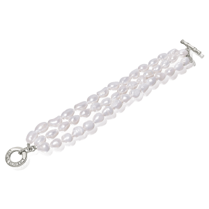 LR-577 Chunky Pearl Triple Bracelet