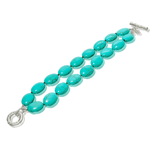 LR 952 Double Oval Turquoise Bracelet